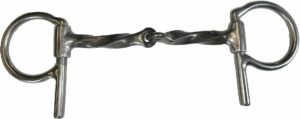 3/8" Twisted Square Bar Snaffle Half Cheek Bit
