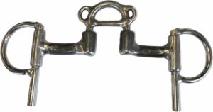 1/2" Bars with 2-1/4" Moveable port with Dog Ears Half Cheek Bit