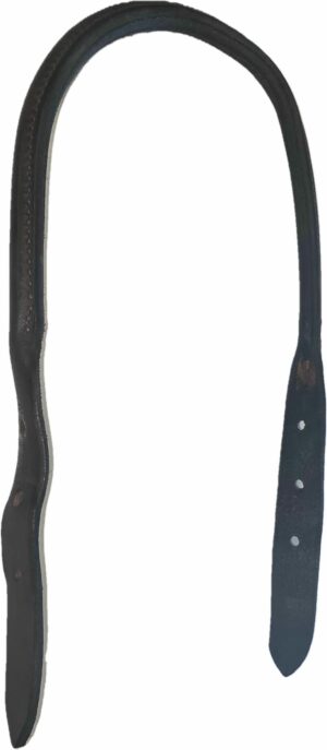 Rolled Leather Crown Replacement in Black or Havana Brown