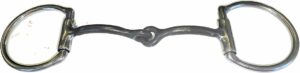 1/4" Snaffle D-Ring Bit  4" Mouthpiece