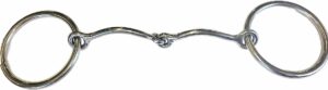 1/4" Stainless Steel Snaffle O-Ring Bit
