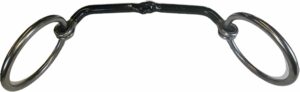 3/8" Smooth Snaffle with bend on each side O-Ring Bit