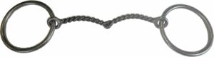 1/4" Twisted Wire Snaffle O-Ring Bit