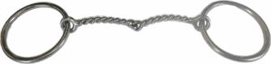 1/4" Twisted Wire Snaffle O-Ring Bit