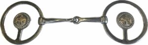 3/8" Tapered Snaffle with Western Conchos O-Ring Bit