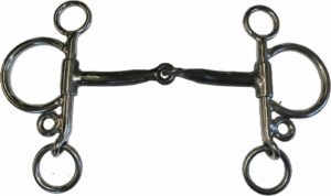 7/16" Smooth Tapered Snaffle Pelham Bit
