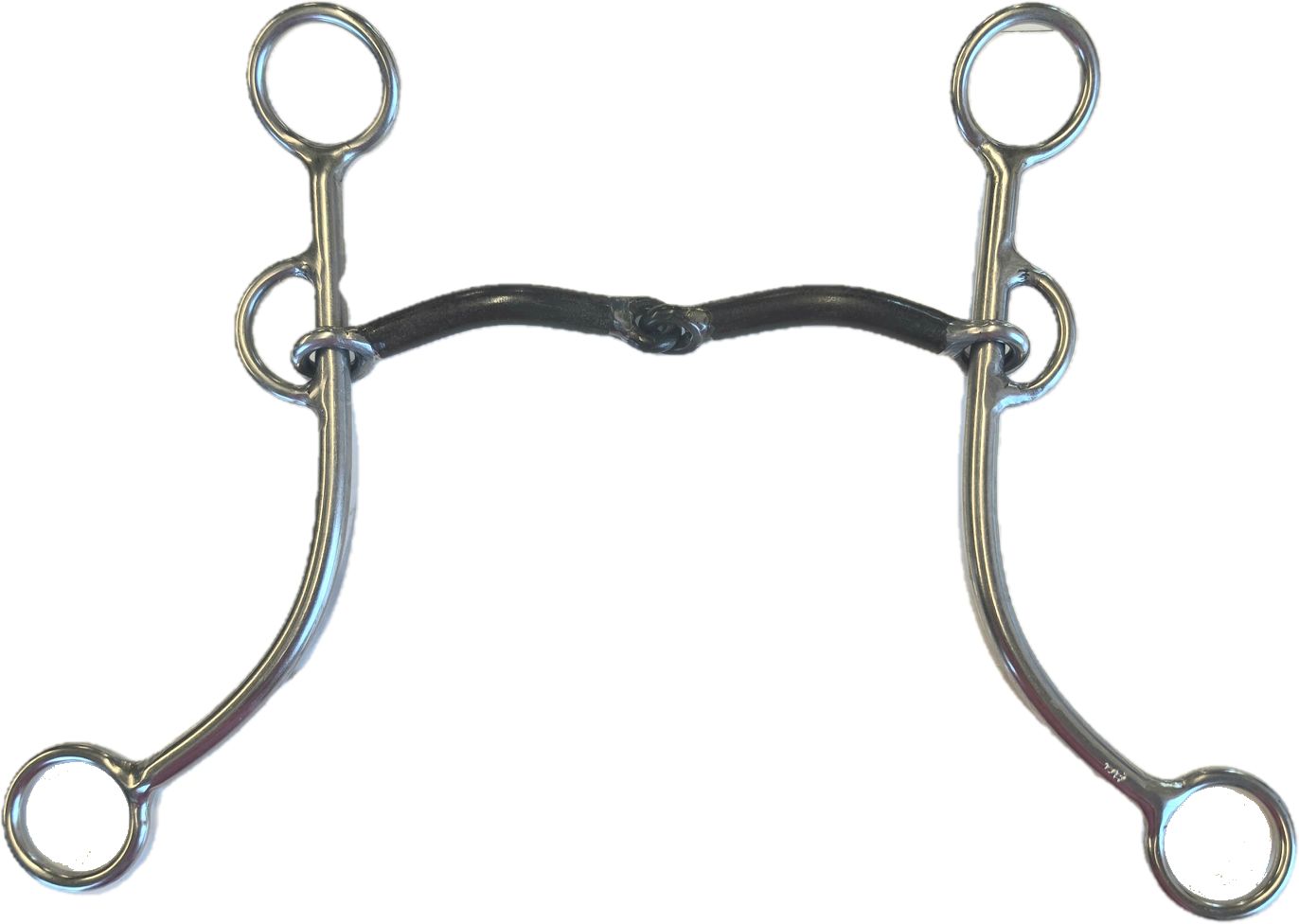 3/8" Smooth Bars Snaffle Gag Reiner Bit