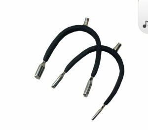 Coronet Black Rubber Covered Prince of Wales English Spurs with a 5/8" Neck