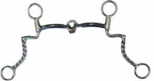 3/8" Smooth Bars with Life Saver Center Seven Shank Bit - 5-1/2" Mouthpiece