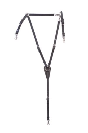 English Breast Plate with Girth Connector made of Beta