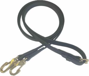 Beta Smooth English Reins with Snaps or Buckles -Martingale Stop Option
