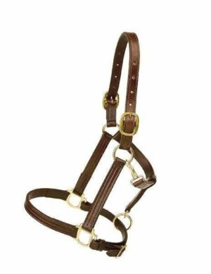 1" Triple Stitched Leather Stable Halter