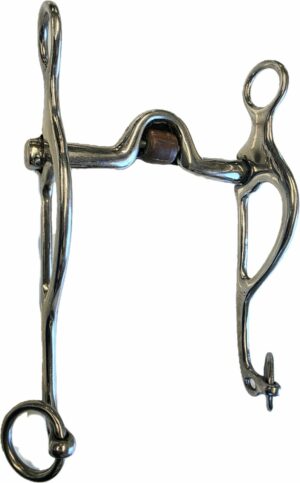 1/2" Stainless steel Bars - 1-1/2" Port with Copper Roller Curb Bit