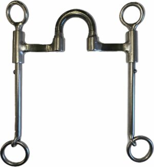 3/8" Square Bars - 2" Correctional Moveable Port Weymouth Bit