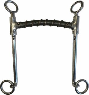 1/2" Oval with Copper Spiral Wrap Weymouth Bit