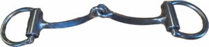 1/4" Fish Back Snaffle Bradoon D-Ring
