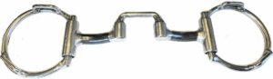 7/16" Smooth Bars with 1-1/4" Moveable Square Port D-Ring Bit with concealed Loops