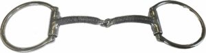 7/16" Machine Thread Snaffle D-Ring Bit
