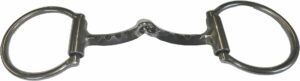 3/8" Fishback Snaffle with Notches D-Ring Bit