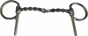 3/8" Twisted Wire Snaffle Half Cheek Bit