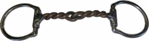 3/8" Twisted Copper Wire Snaffle D-Ring Bit  3-3/4" Mouthpiece