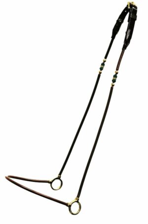 Custom Cable Show Halter with Beaded Concho