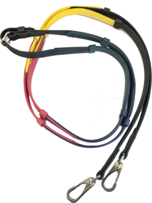 Beta Teaching or Schooling Rainbow English Reins with Buckles or Snaps