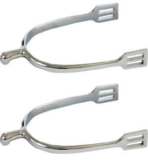 English Dressage Spurs with knob end 20mm neck.