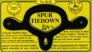 Colorado Saddlery Spur Tiedown pair